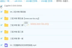 张鹏2024高三高考生物三轮冲刺春季班 真题讲解与模考精析