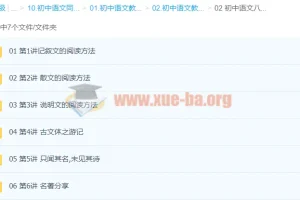 初中语文八年级精讲 赵成程 名著阅读与古诗文全解析