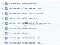 2026高中历史高一寒假班 贾晨曦世界史主线精讲