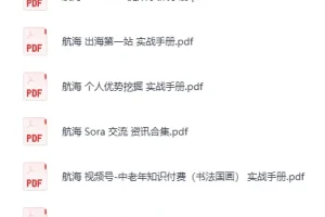 生财有术大航海24部全套培训教程资料PDF合集