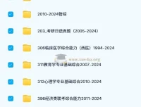 考研历年真题合集 1980-2024各专业真题2700+份