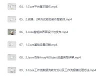 AI智能体实战课：零基础搭建专属智能体全流程[MP4]