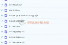 八年级初二数学北京版年卡53讲 同步课程分享