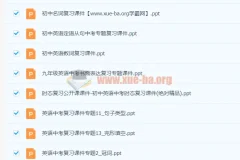 中考英语复习课件与试题合集，助力初三备考冲刺