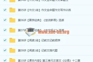 2018学年新初一语文年卡目标满分班（全国人教版）任佳 全套课程资源