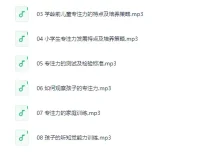 林薇：10堂课让孩子拥有惊人专注力[MP3]