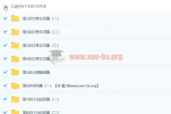 初中英语词汇2100 话题分类速记 上下册全16讲