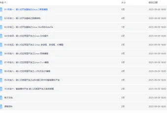 物联网嵌入式工程师系统培训课程 从Linux C基础到智能硬件项目实战