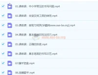 李伟书法幼小思维书写精品课 43讲系统训练