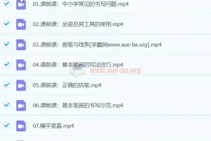 李伟书法幼小思维书写精品课 43讲系统训练