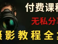 付费摄影课程合集：单反微单全系列系统学习指南