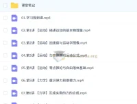 2027高一物理俞伯勋一轮S暑假班 课程资源
