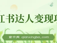 小红书达人变现实战课：单账号月入1500-3000项目讲解