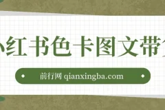 小红书色卡图文带货实战教程 单人月销20W+玩法拆解