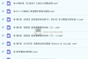 2025高三高考英语 朱汉祺 二轮春季班 冲刺提分课程