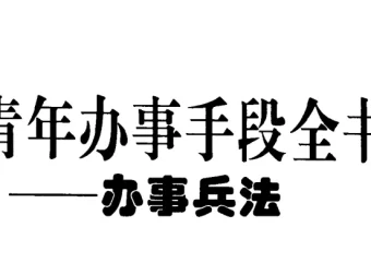 《青年办事手段全书》：中国式处世谋略与高效成事指南