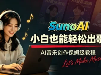 Suno AI音乐创作实战课：从提示词到声音克隆，零基础玩转音乐接单变现