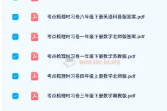 王朝霞考点梳理时习卷 1-6年级全套PDF资源