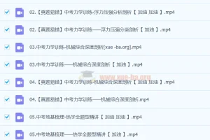 2024春下初三物理A+班 杜春雨中考物理冲刺课程