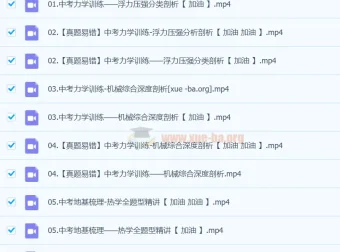 2024春下初三物理A+班 杜春雨中考物理冲刺课程
