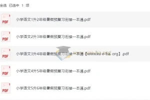 暑假预复习衔接一本通 小学语文 25年（1升2至5升6）