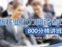 新托业听力阅读800分精讲班 含词汇语法 真题讲解与模拟机考