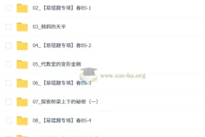 2026初二春上 初中数学数理思维自主学习·BS（一期）王杭州 课程资源