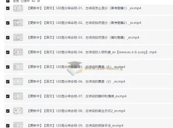 高考语文总复习系统班视频课程 幻幻课堂120混分保命班