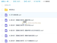 2027高三高考生物 张元振暑假班 细胞生物学专题精讲