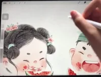 2024钟老师水墨新春主题课：Procreate与PS全流程绘画教学