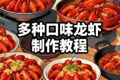 多种口味龙虾制作配方技术教程 开店家用必备