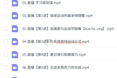 2024-2025 高一物理 胡婷 暑假班课程合集