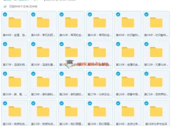 2018年新初三化学年卡（全国人教版）62讲 陈谭飞主讲