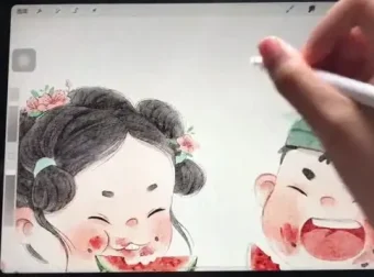2024钟老师水墨新春主题课：Procreate与PS全流程绘画教学