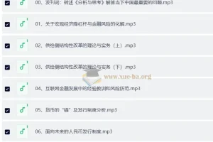 分析与思考-黄奇帆的复旦经济课（完结）有声书