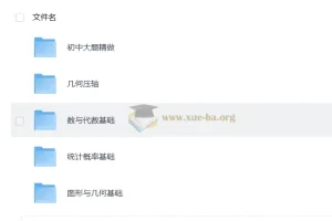 初中数学专项突破 PDF合集：大题精做+几何代数统计全覆盖