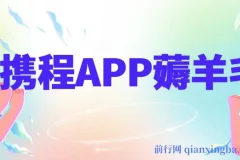 携程APP薅羊毛实战教程，冷门赛道矩阵操作月入1.5w