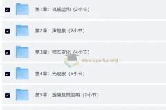 边画边讲的物理课 初中物理八年级上 视频讲解+习题精练