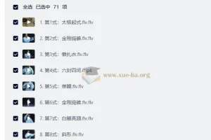 太极拳74式视频教程+八段锦12分钟带呼吸口令版 养生必备