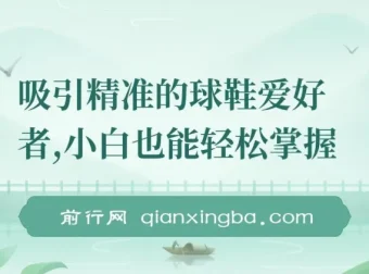 球鞋精准营销实战教程，新手快速上手，5分钟出片持续爆单日入800+