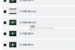 戴鸿涛钢笔字视频教程 正楷20讲+行楷14讲