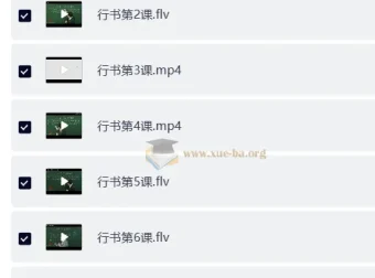 戴鸿涛钢笔字视频教程 正楷20讲+行楷14讲