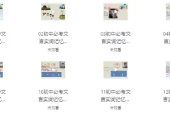 初中文言文超级记忆法 实词虚词易错字音字形视频精讲