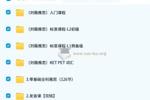 刘薇英语雅思全套课程资源 零基础到全科备考