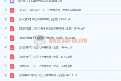 2020春初三化学陈谭飞菁英班全套课程资源