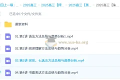 朱汉祺 2025高三高考英语 点睛班 更新中