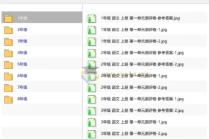 王朝霞 25秋语文1-8年级上册第一单元测评卷