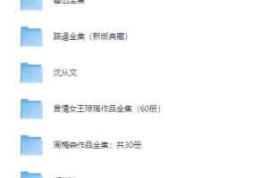 八大知名作家著作合集 金庸鲁迅路遥周梅森郑渊洁王小波等[PDF]