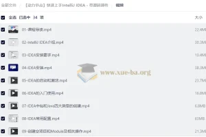 动力节点IntelliJ IDEA快速上手教程 附源码课件