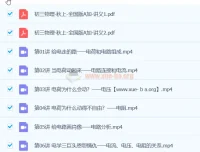 2024初三中考物理 杨萌 A+秋季班 课程合集